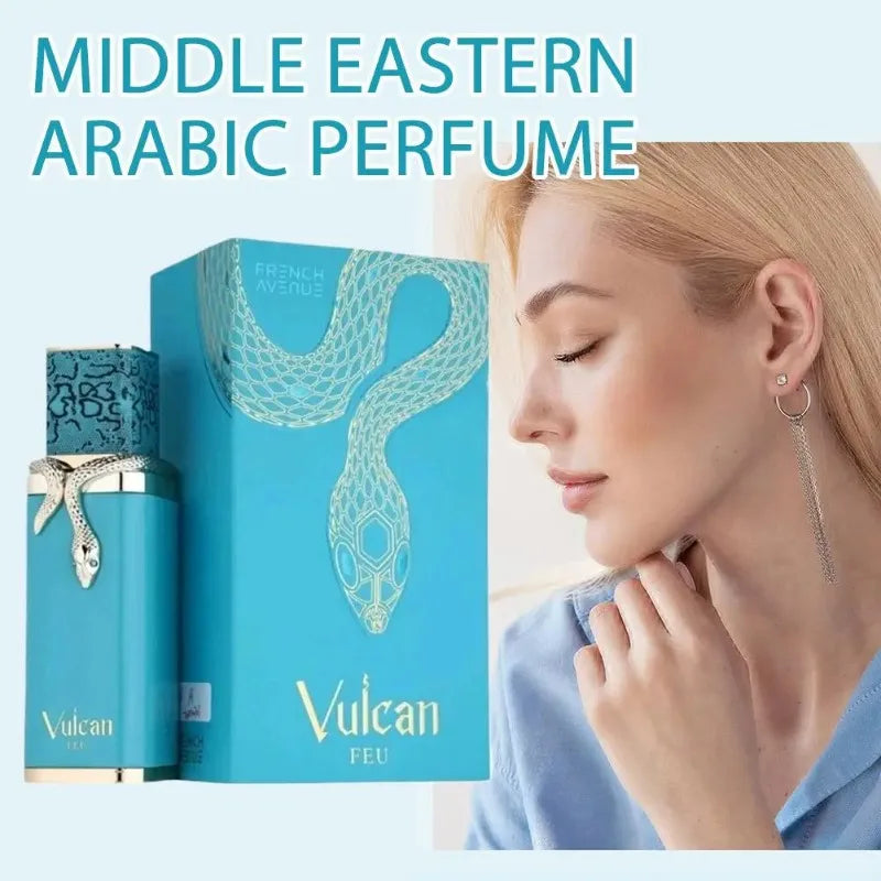 Parfum Vulcan Feu, unisexe et longue durée, parfum arabe du Moyen-Orient, Dubaï, Eau de Parfum de luxe