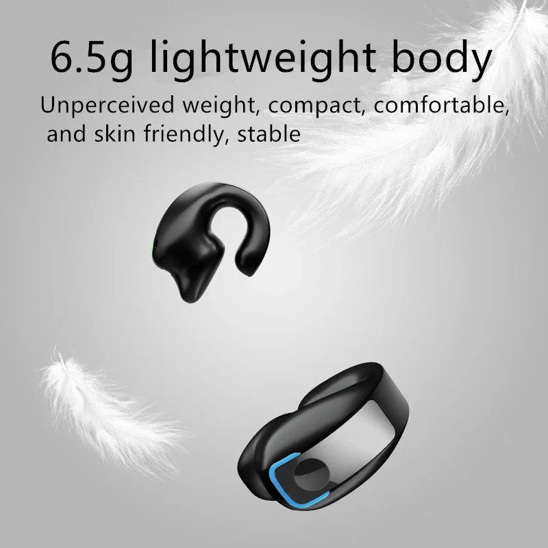 Écouteurs sans fil Bluetooth à conduction osseuse de haute qualité TWS, avec micro, pour le sport et réduction du bruit
