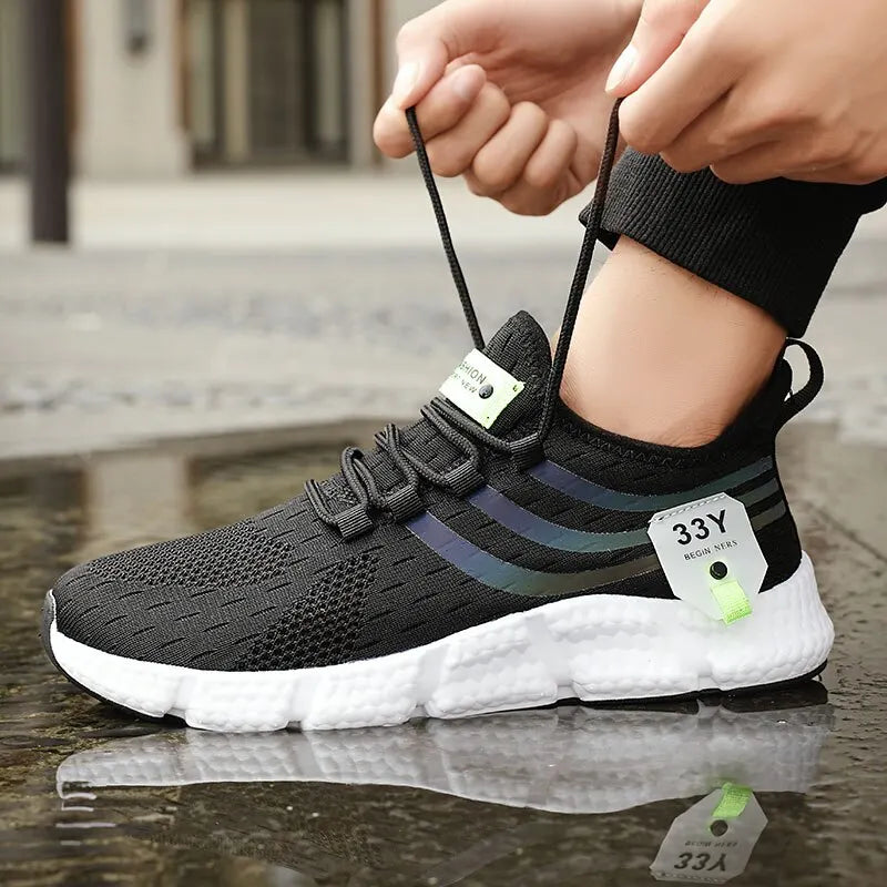 Chaussures de dehors Décontractées pour Homme, Baskets Légères et Respirantes, en Maille, de Course, d'Athlétisme, de Jogging, de Tennis, de Marche