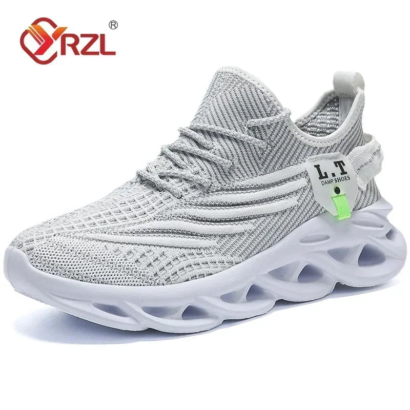 YRZL hommes et femmes sport course Jogging chaussures espadrilles décontractées en plein air respirant maille léger absorption des chocs