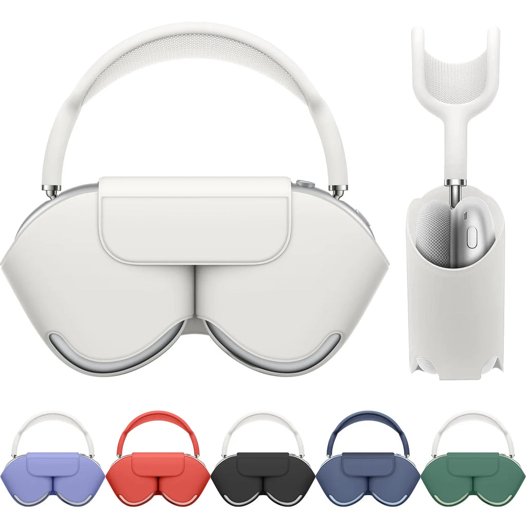 Housse AirPods Max écouteur coup de courant Intelligent, Housse de protection étuis en cuir PU sacs pour écouteurs souples accessoires pour écouteurs