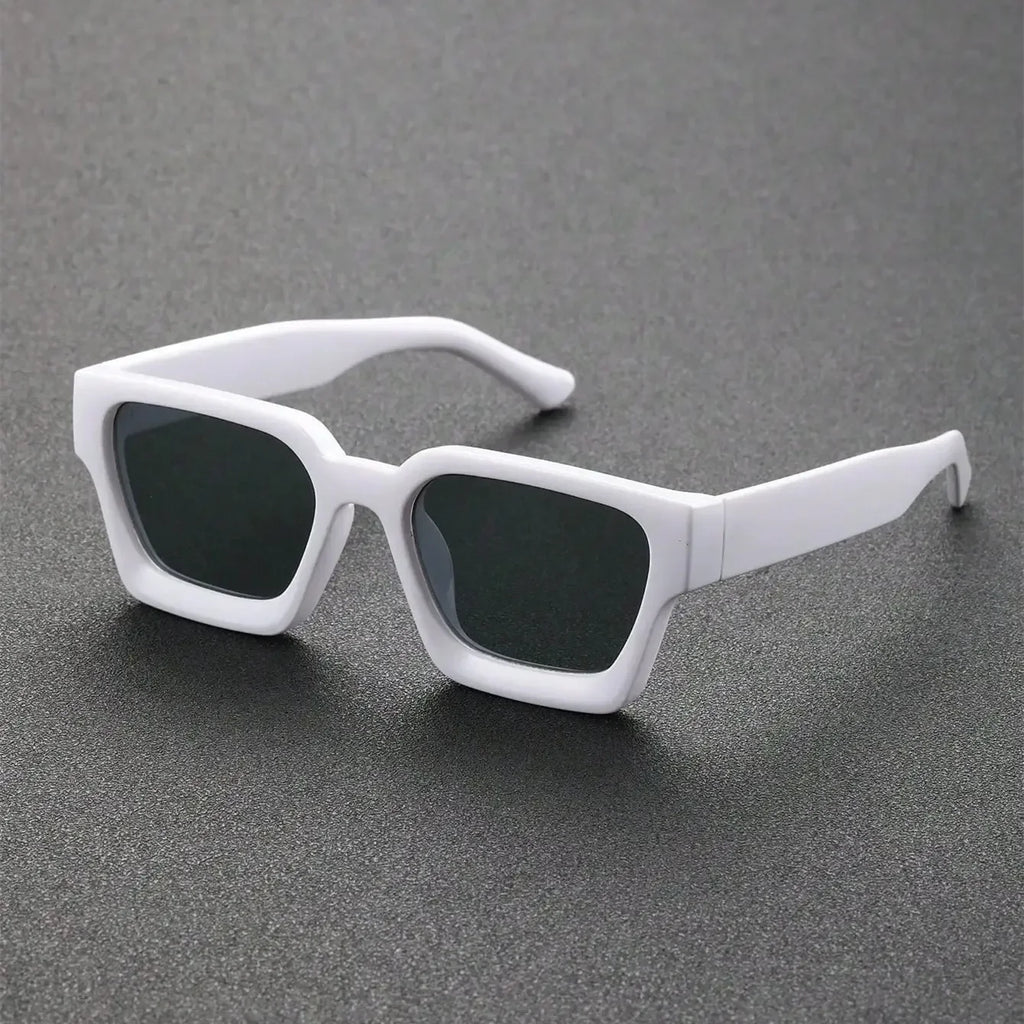 Lunettes de soleil unisexes à monture carrée en plastique, pour la photographie de rue et les voyages à la plage, accessoires de conduite