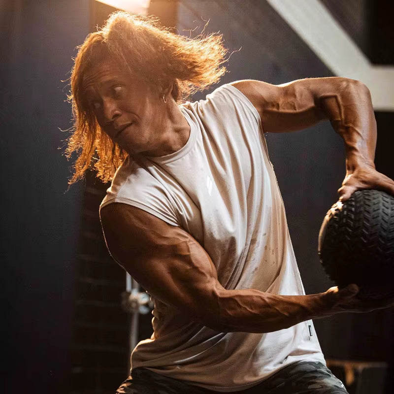 Débardeur de sport pour homme, séchage rapide, respirant, ample, idéal pour l'entraînement