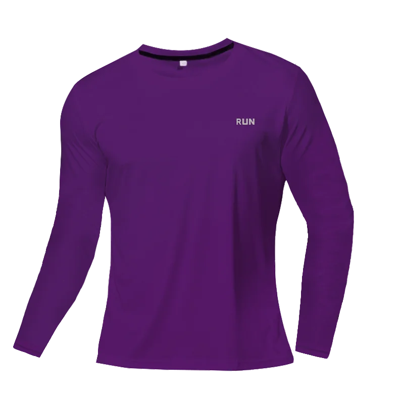 T-Shirt respirant à séchage rapide, hauts de sport, vêtements d'entraînement, T-Shirt à manches longues pour hommes, accessoires de course, de gymnastique, de Fitness