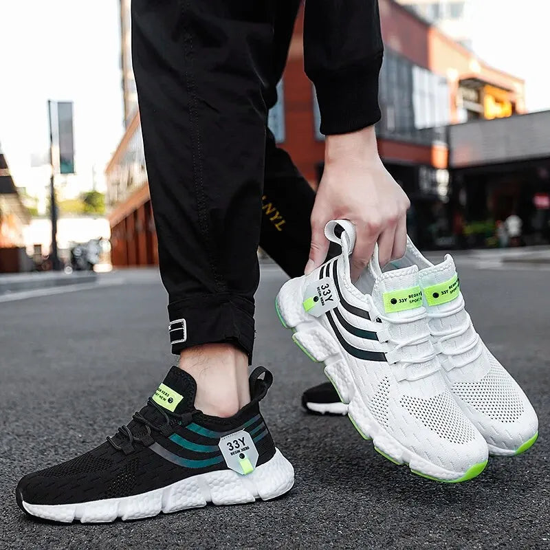 Chaussures de dehors Décontractées pour Homme, Baskets Légères et Respirantes, en Maille, de Course, d'Athlétisme, de Jogging, de Tennis, de Marche