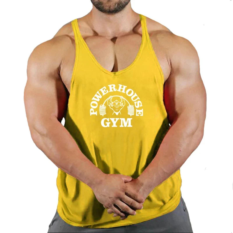 Haut de gymnastique hommes chemise de musculation Fitness hommes gilet Singlet sans manches