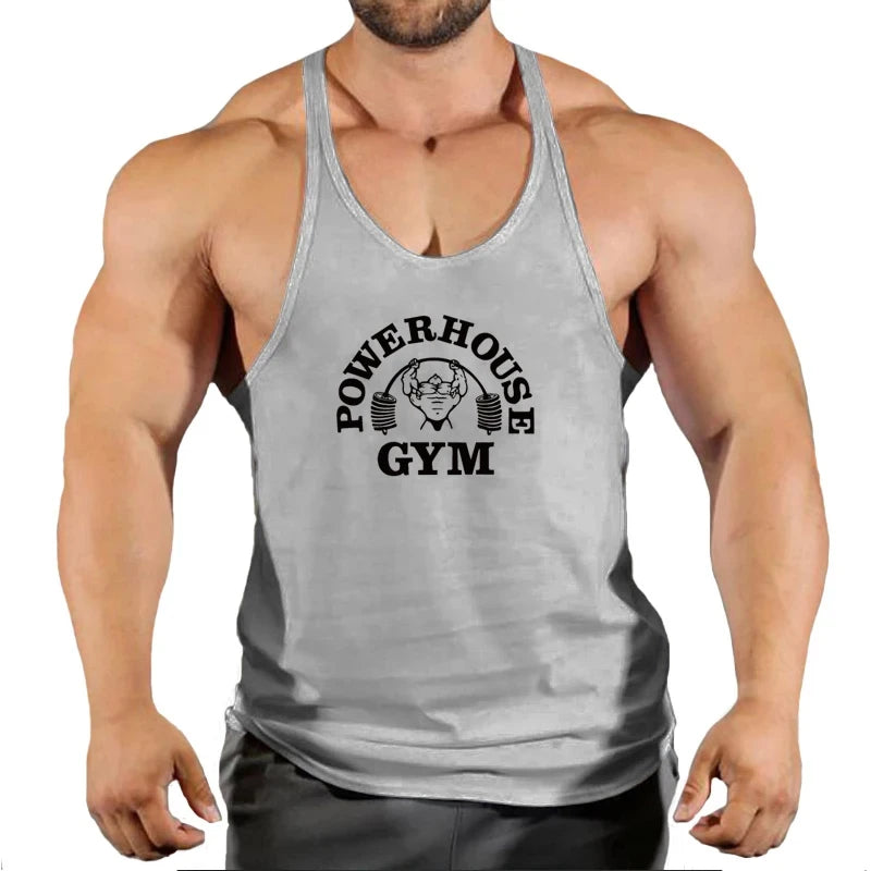 Haut de gymnastique hommes chemise de musculation Fitness hommes gilet Singlet sans manches
