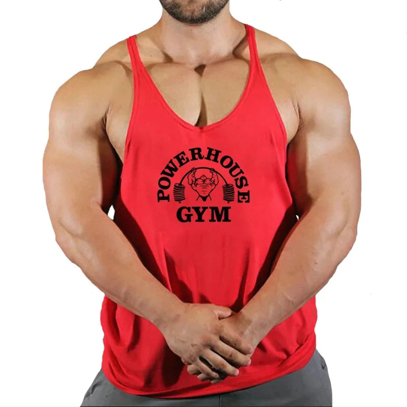 Haut de gymnastique hommes chemise de musculation Fitness hommes gilet Singlet sans manches
