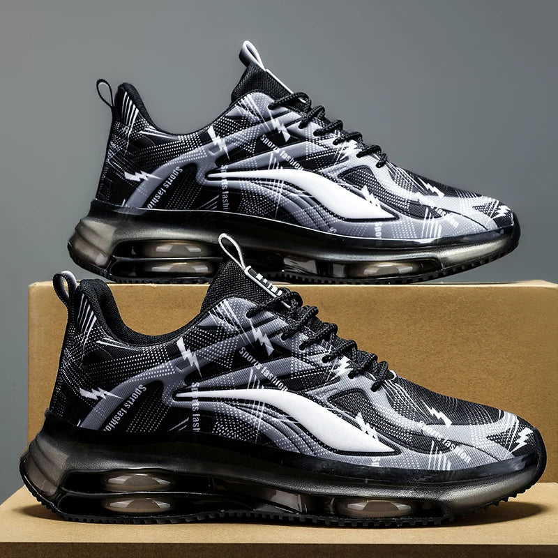 Chaussures de Sport à la mode pour hommes avec coussin d'air, confortables et antidérapantes, respirantes et absorbant les chocs, adaptées aux activités de plein air