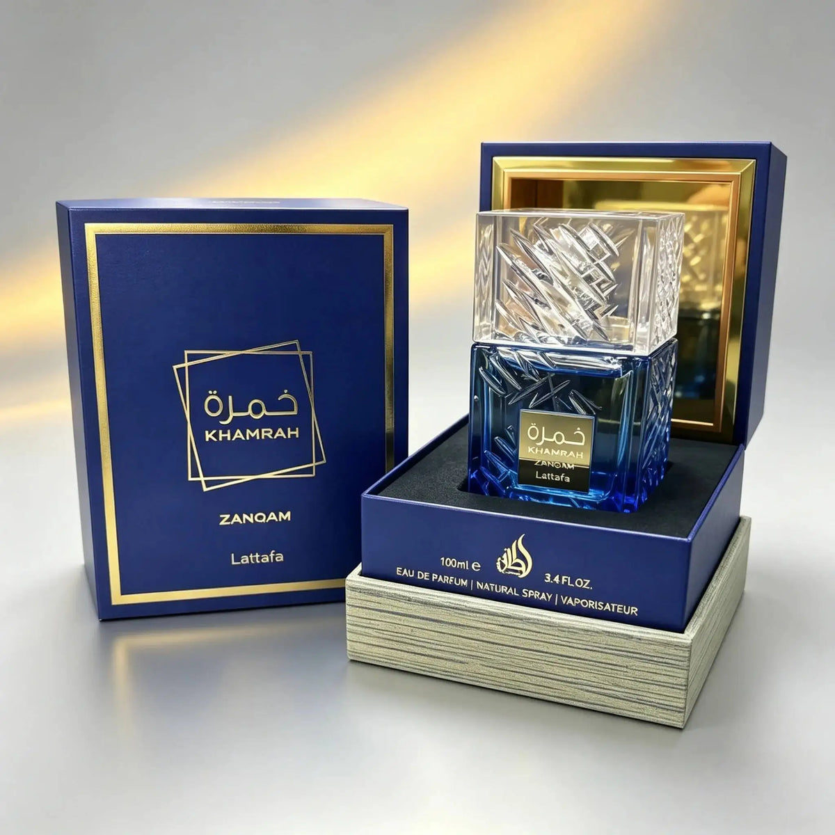 Parfum arabe original Khamrah 100 ml, senteur bois de santal et pin longue durée, Cologne de luxe unisexe