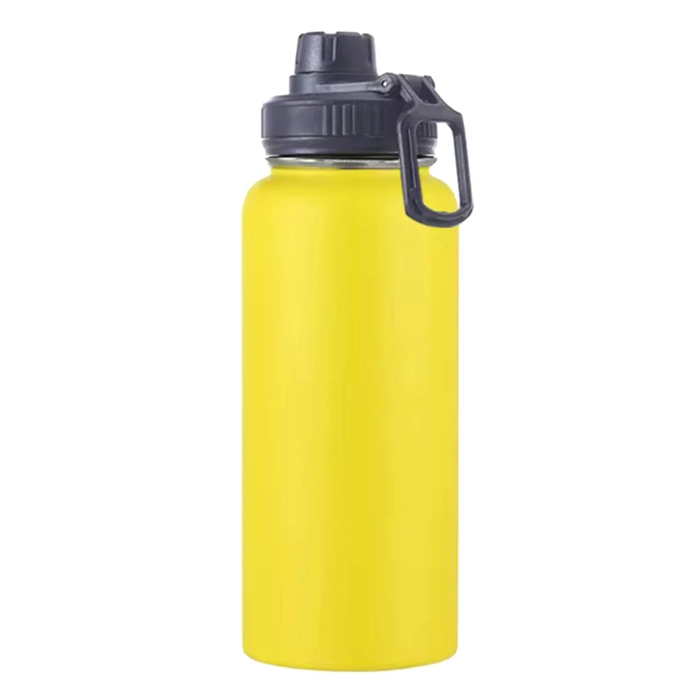 Bouteille d'eau en acier inoxydable, 1000ml/32oz, étanche, Double paroi, tasse thermique sous vide, parfaite pour l'extérieur