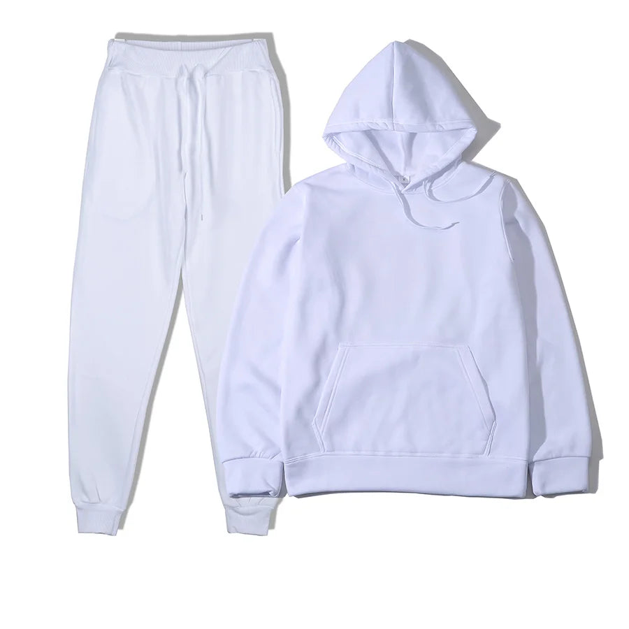 Combinaisons de sport pour hommes, survêtement à la mode, sweat à capuche + pantalon, ensemble deux pièces, sweat-shirt décontracté, pantalon de survêtement, vêtements pour hommes