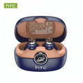 Écouteurs Bluetooth 6.0 TWS HTC NE79 avec traduction IA 135 langues, suppression du bruit ENC, son stéréo HiFi et écran LED