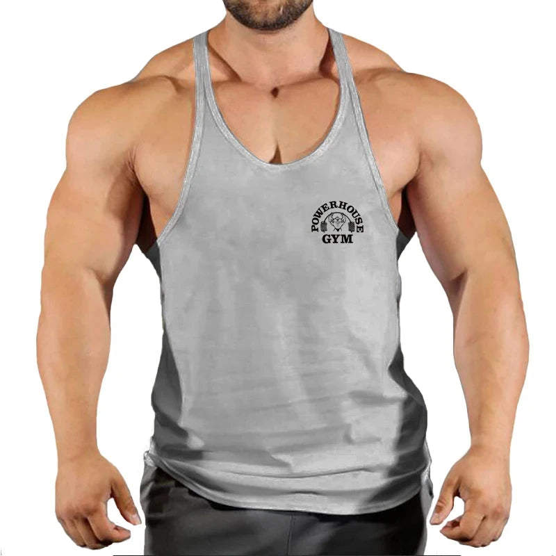 Haut de gymnastique hommes chemise de musculation Fitness hommes gilet Singlet sans manches
