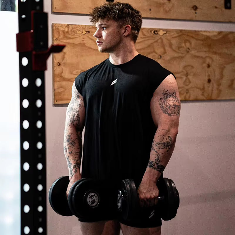 Débardeur de sport pour homme, séchage rapide, respirant, ample, idéal pour l'entraînement