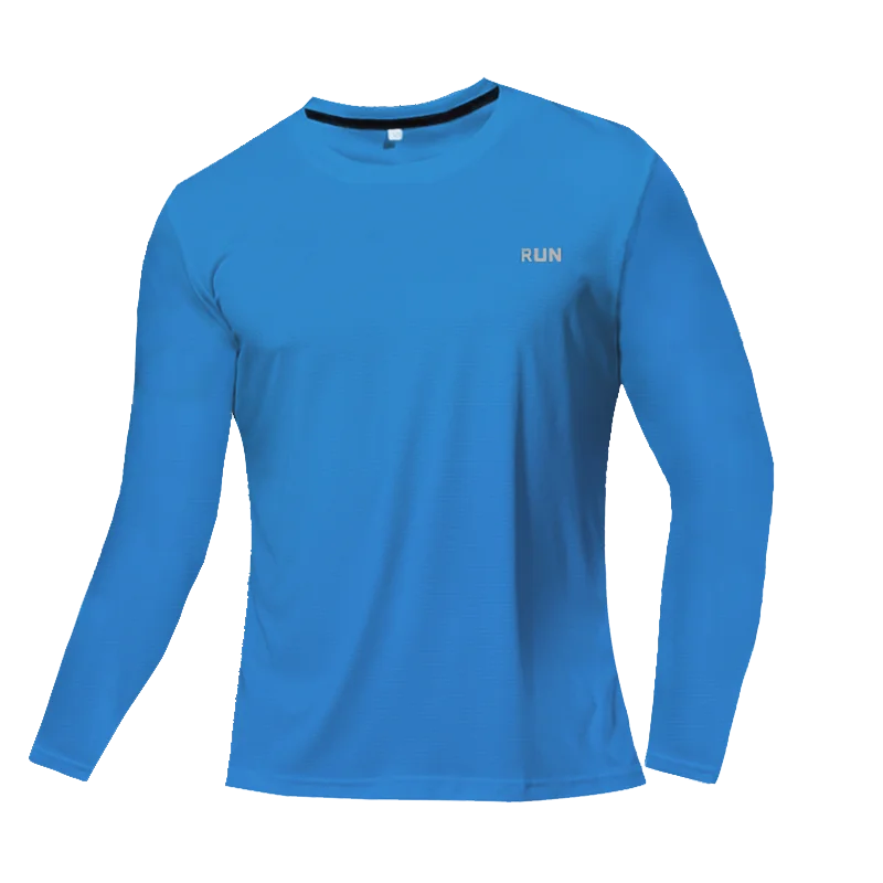 T-Shirt respirant à séchage rapide, hauts de sport, vêtements d'entraînement, T-Shirt à manches longues pour hommes, accessoires de course, de gymnastique, de Fitness