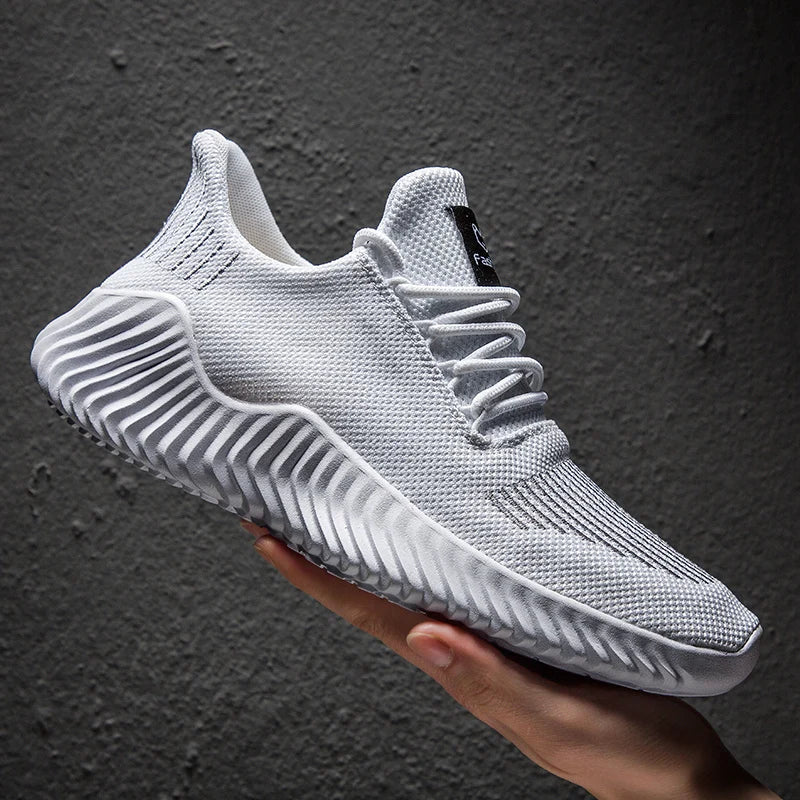 Chaussure homme baskets légères et respirantes pour hommes, chaussures de haute qualité, blanches, à la mode, pour la marche et la Gym