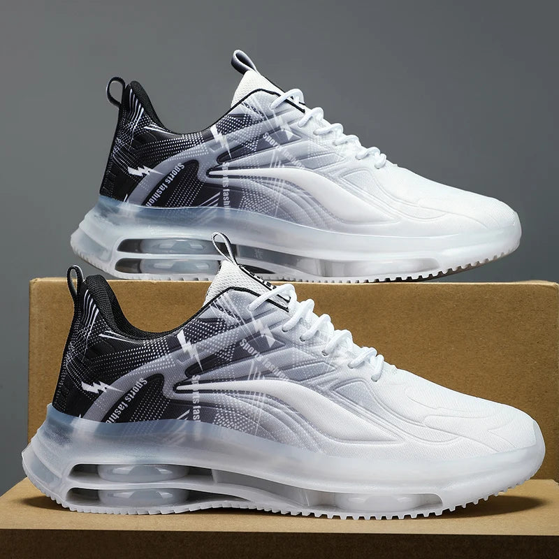 Chaussures de Sport à la mode pour hommes avec coussin d'air, confortables et antidérapantes, respirantes et absorbant les chocs, adaptées aux activités de plein air