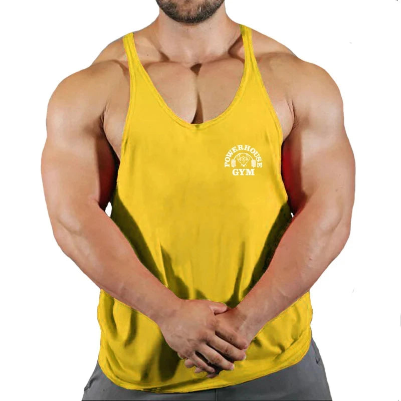 Haut de gymnastique hommes chemise de musculation Fitness hommes gilet Singlet sans manches