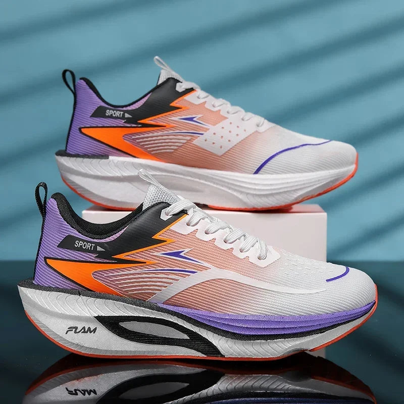 Chaussures de sport décontractées pour hommes et femmes, baskets respirantes légères en maille noire pour l'extérieur, chaussures de course athlétiques, chaussures de marche