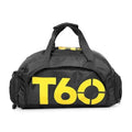 T60 sac de sport de gymnastique imperméables pour homme et femme molle Fitness sac à dos d'entraînement multifonctionnel voyage/bagages, sac à main à bandoulière
