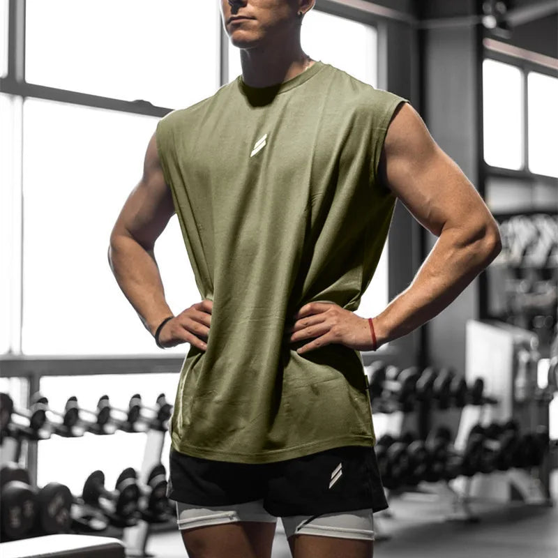 Débardeur de sport pour homme, séchage rapide, respirant, ample, idéal pour l'entraînement