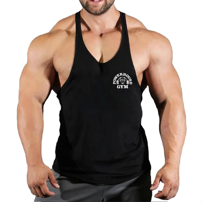 Haut de gymnastique hommes chemise de musculation Fitness hommes gilet Singlet sans manches