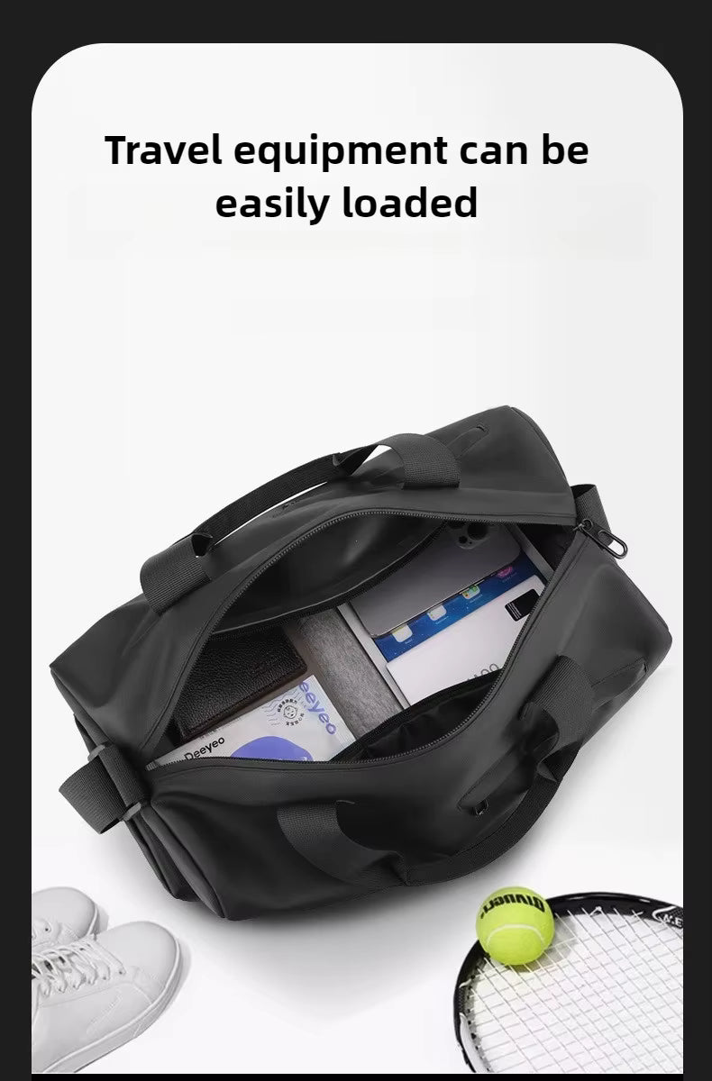 Sac de sport de voyage, sac à bandoulière avec séparation sèche et humide, Yoga Fitness sac à dos de voyage sac pour hommes et femmes avec bagages étanche, sac à main de sport