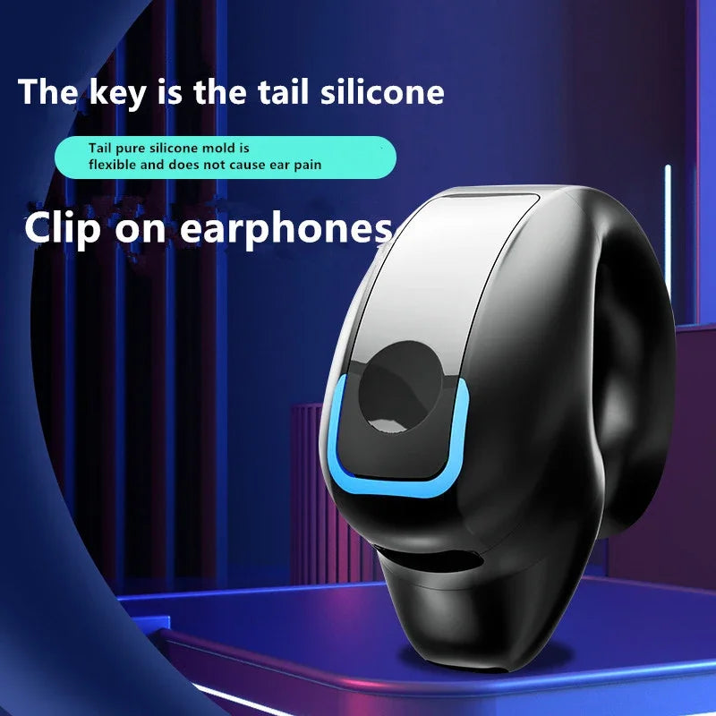 Écouteurs sans fil Bluetooth à conduction osseuse de haute qualité TWS, avec micro, pour le sport et réduction du bruit