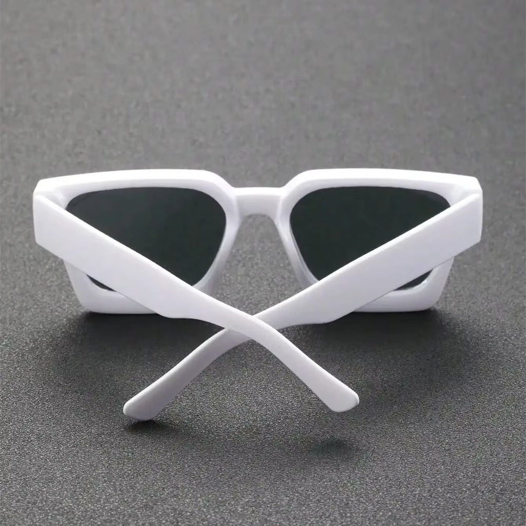 Lunettes de soleil unisexes à monture carrée en plastique, pour la photographie de rue et les voyages à la plage, accessoires de conduite