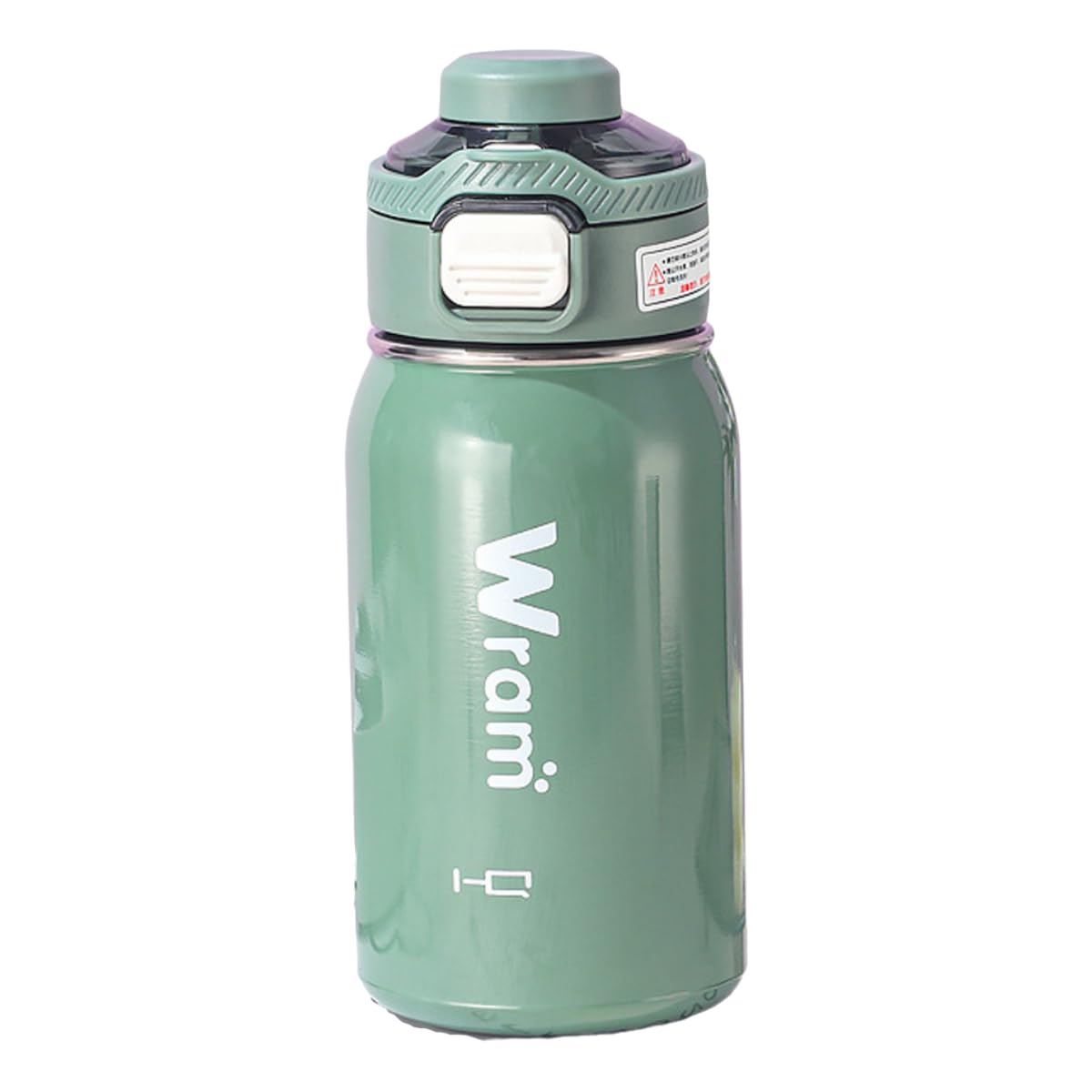 Gourde portable Wram en acier inoxydable, ouverture étanche
